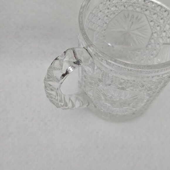 Imperial Amelia Star Medallion Early Vintage American Pattern Glass Pitcher - Picture 5 of 7